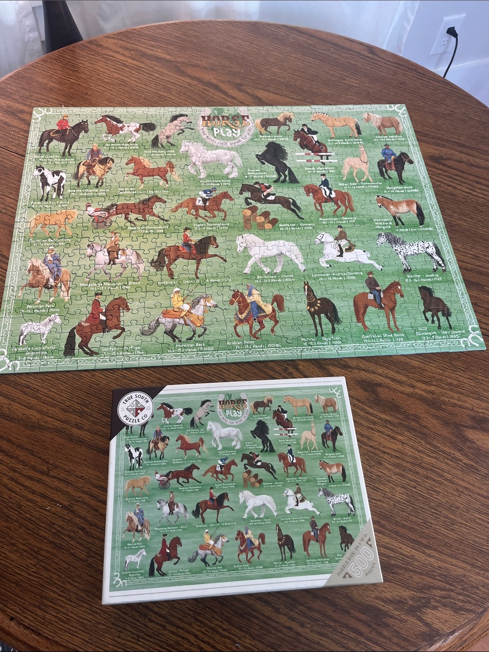 Horse Play 500-Piece Jigsaw Puzzle - Green - Picture 2 of 15